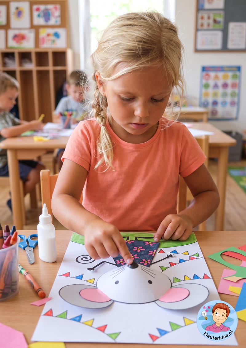 Muis is jarig een show voor muis knutselwerkje kleuteridee